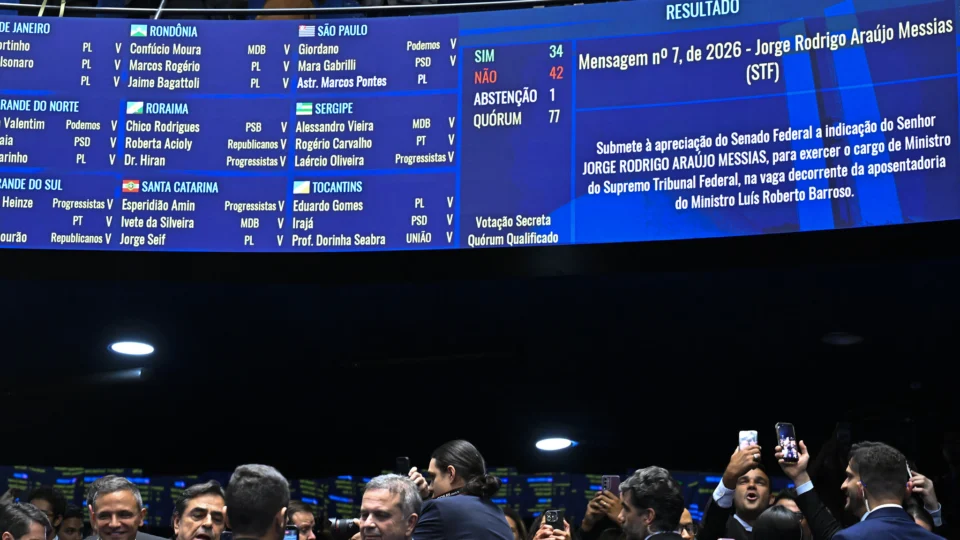 Por 42 votos a 34 indicado de Lula ao STF é rejeitado; Confira os senadores que participaram da decisão