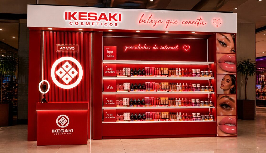 Ikesaki lança 1° hub live commerce de beleza em loja física