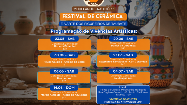 Taubaté recebe Festival de Cerâmica e Arte Figureira