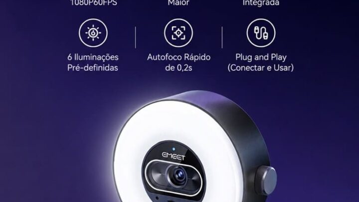 EMEET lança S600L no Brasil para criadores e streamers