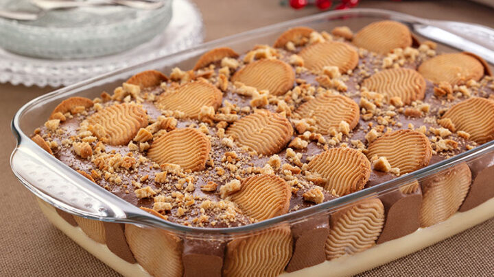 Aprenda a preparar um delicioso Pavê de Biscoito Leite Maltado