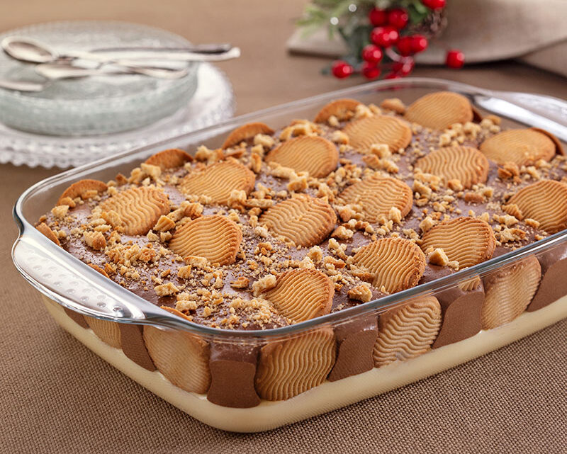 Aprenda a preparar um delicioso Pavê de Biscoito Leite Maltado