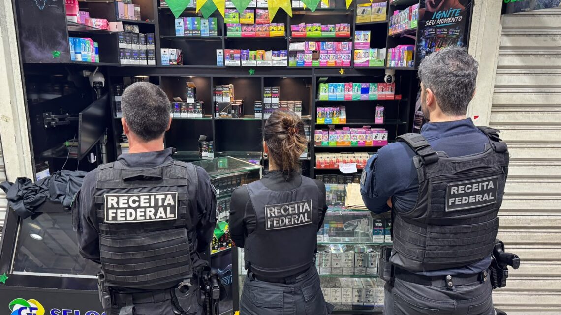 Operação Rede de Fumaça combate comércio ilegal de cigarros e cigarros eletrônicos