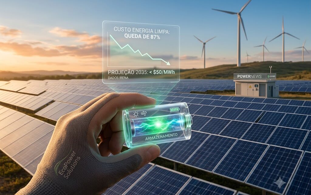 Custo da energia renovável deve cair até 2035