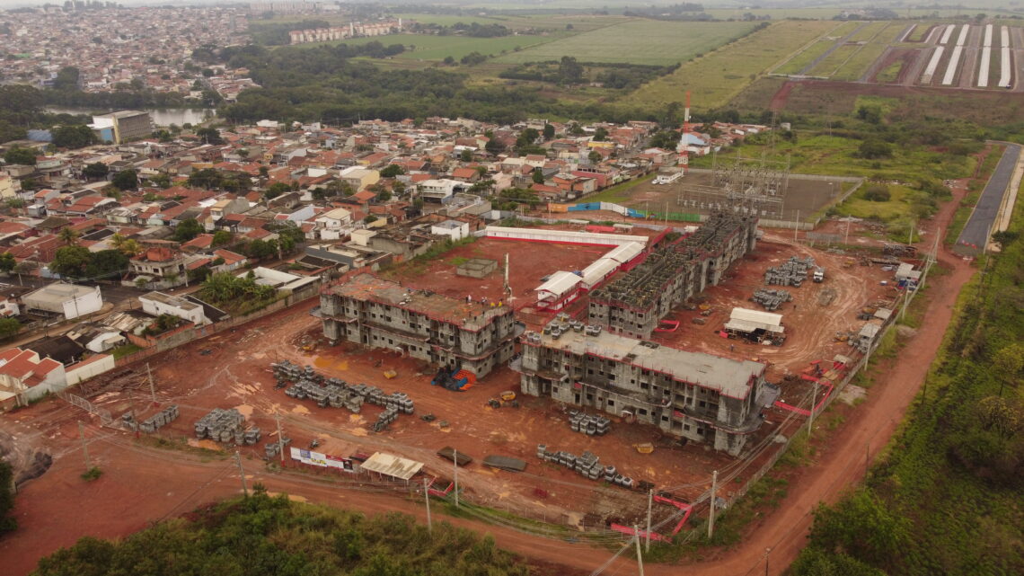 Moradia popular: Unidades habitacionais no Jardim Amanda estão 30% concluídas
