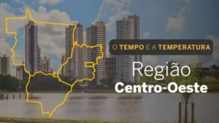 O TEMPO E A TEMPERATURA: Alerta de baixa umidade e possibilidade de chuva no Centro-Oeste nesta quinta-feira (8)