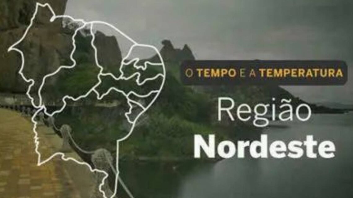 O TEMPO E A TEMPERATURA: chuva atinge a costa do Nordeste e interior tem alerta de baixa umidade nesta quinta-feira (8)