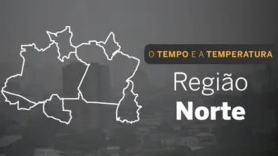 O TEMPO E A TEMPERATURA: pancadas de chuva e alerta de tempestade atingem parte da Região Norte nesta quinta-feira (8)