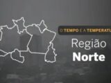 O TEMPO E A TEMPERATURA: pancadas de chuva e alerta de tempestade atingem parte da Região Norte nesta quinta-feira (8)
