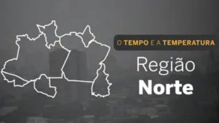 O TEMPO E A TEMPERATURA: pancadas de chuva e alerta de tempestade atingem parte da Região Norte nesta quinta-feira (8)