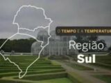 TEMPO E A TEMPERATURA: Alerta de tempestade atinge o Rio Grande do Sul e áreas de Santa Catarina e do Paraná nesta quinta-feira (8)